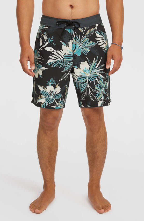Hyperfreak Mysto Scallop 19'' Boardshorts | Black Mysto Scallop