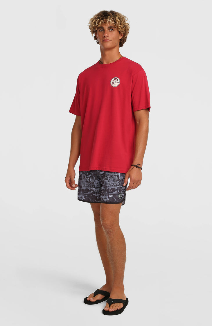 O'Riginals Scallop 16'' Badehose | Black Out Heritage AOP
