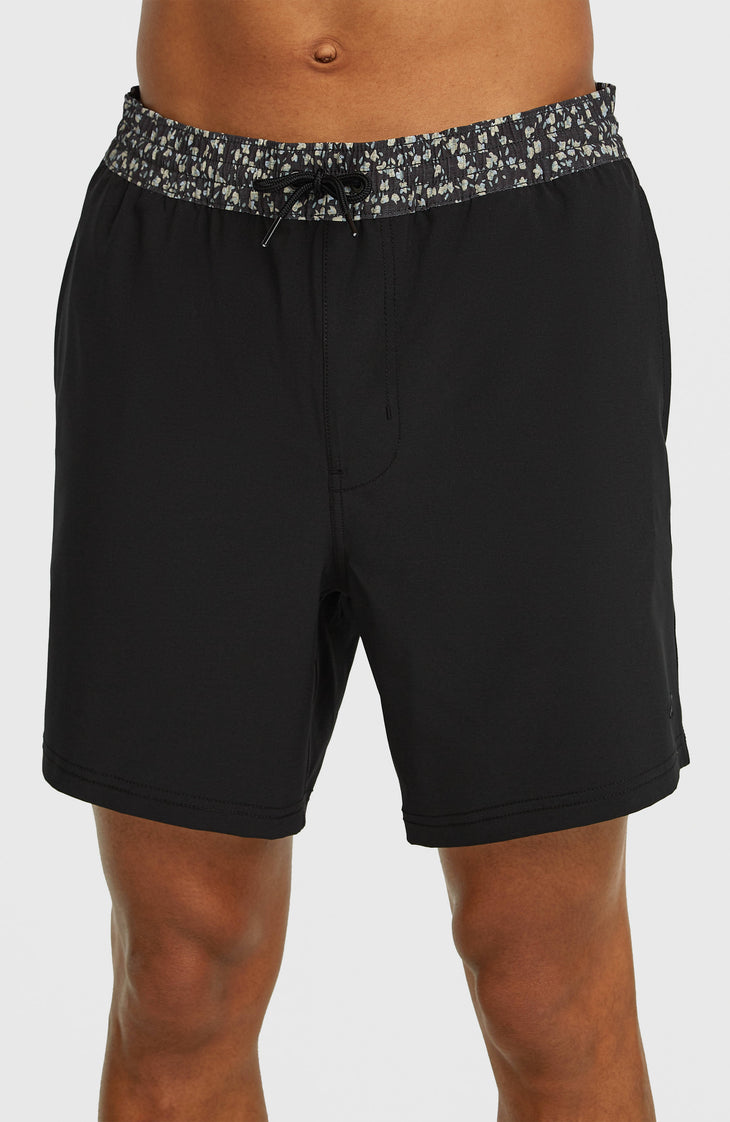 Pocket Print 16'' Badehose | Black Out