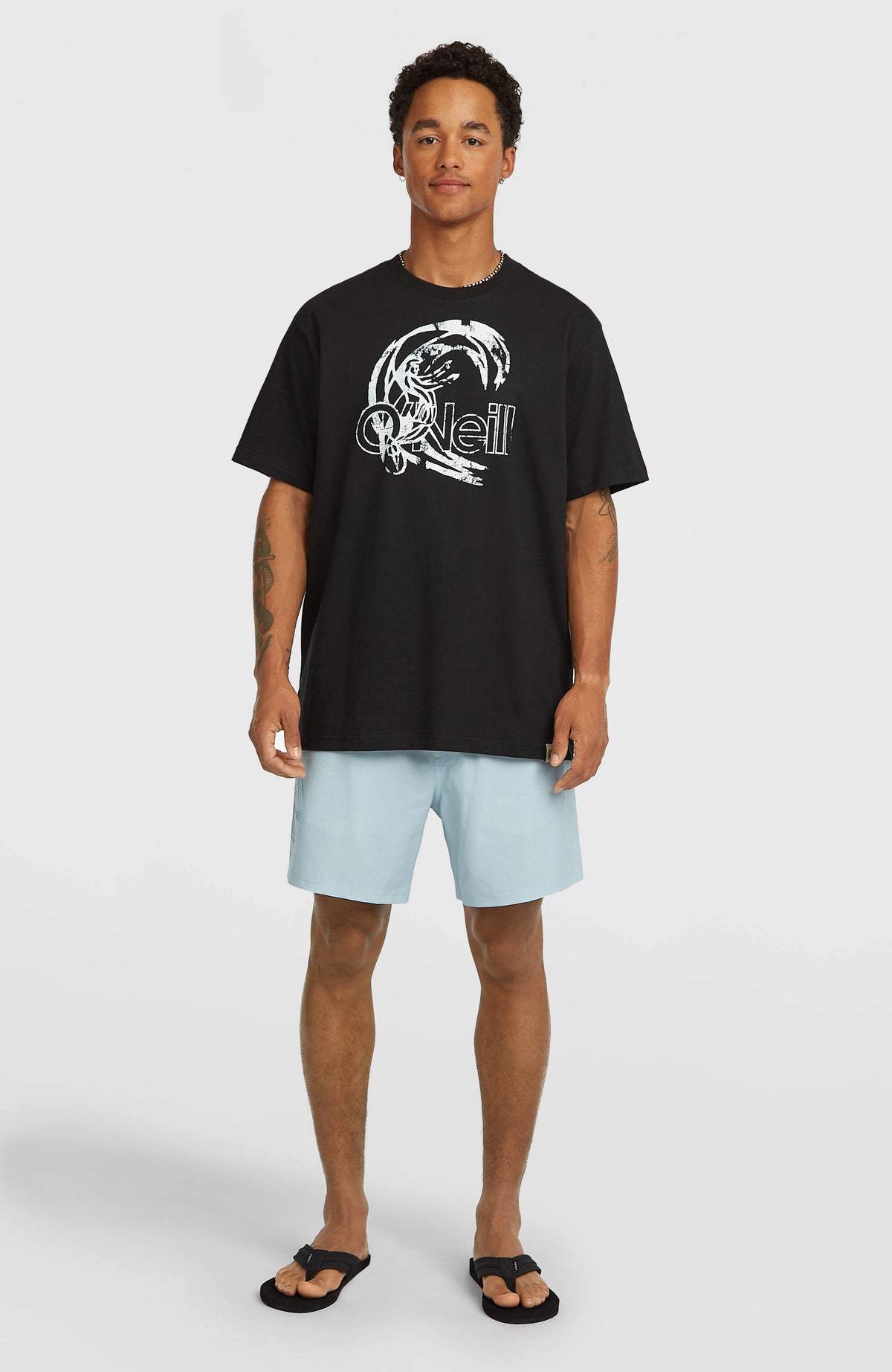 O'Riginals Cali Ocean 16'' Badehose | Light Blue O'iginals Acid Wash