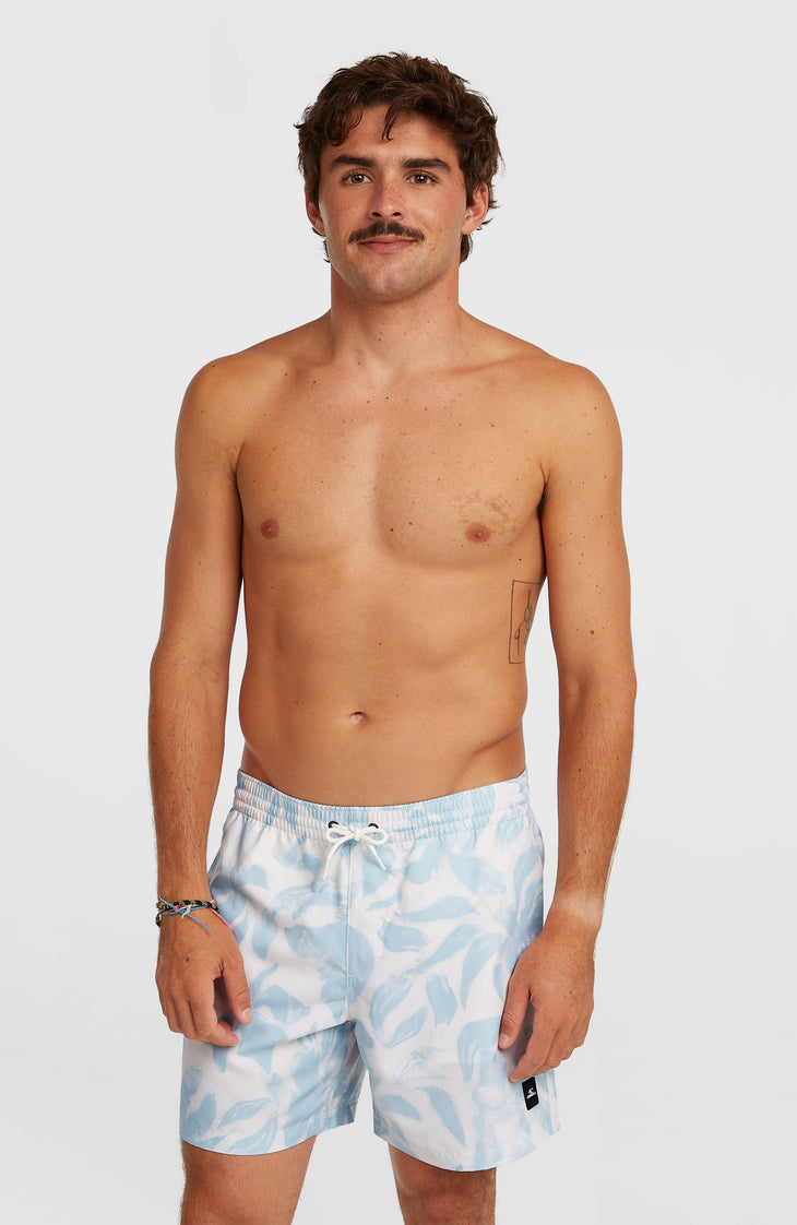 O'Neill Print 16'' Badehose | White Spray Flower