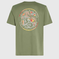 O'Neill TRVLR Series Back Print Polygiene T-Shirt | Deep Lichen Green