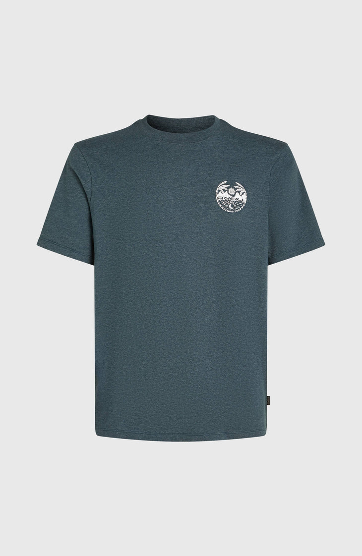 Back Print T-Shirt | Alma Steel Melange