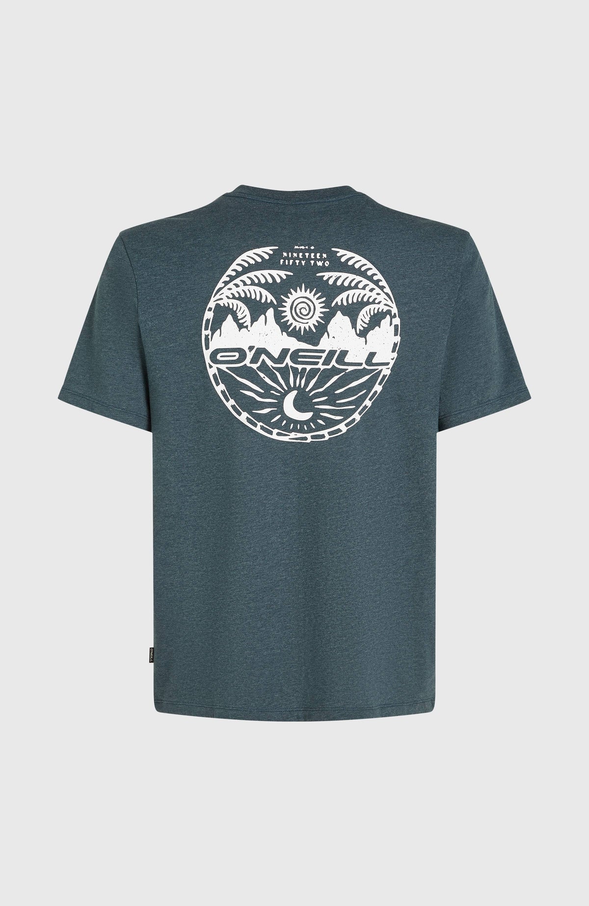 Back Print T-Shirt | Alma Steel Melange