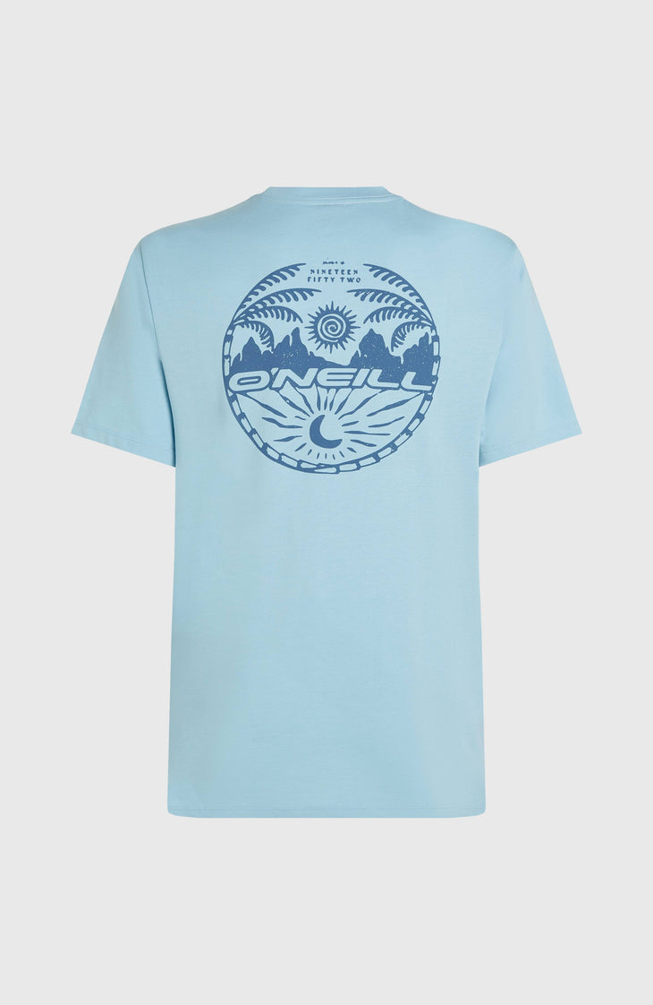 Back Print T-Shirt | Morning Glory Melange