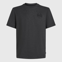 Back Print T-Shirt | Black Out Melange