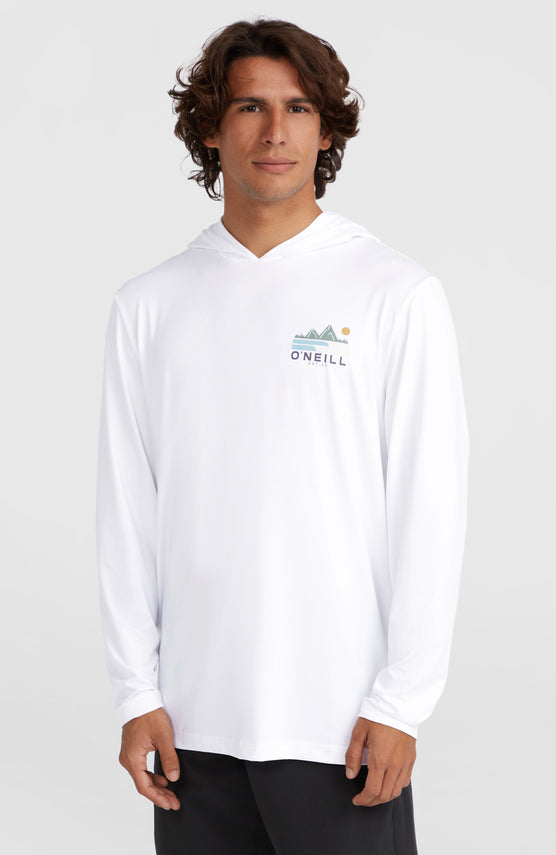 O'Neill TRVLR Series UPF Langarmshirt mit Kapuze | Snow White