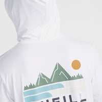 O'Neill TRVLR Series UPF Langarmshirt mit Kapuze | Snow White