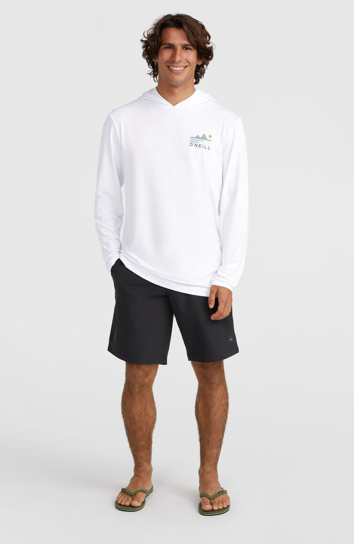 O'Neill TRVLR Series UPF Langarmshirt mit Kapuze | Snow White