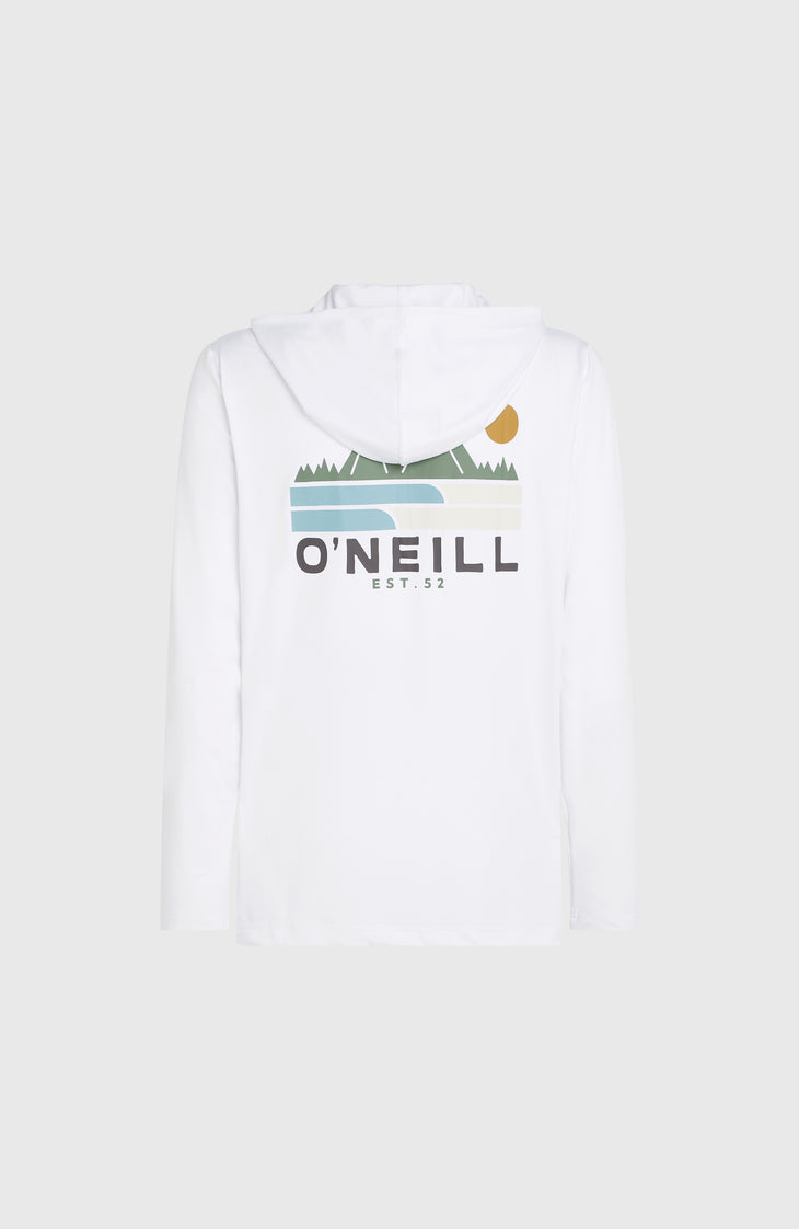 O'Neill TRVLR Series UPF Langarmshirt mit Kapuze | Snow White