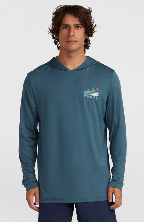 O'Neill TRVLR Series UPF Langarmshirt mit Kapuze | Midnight Navy