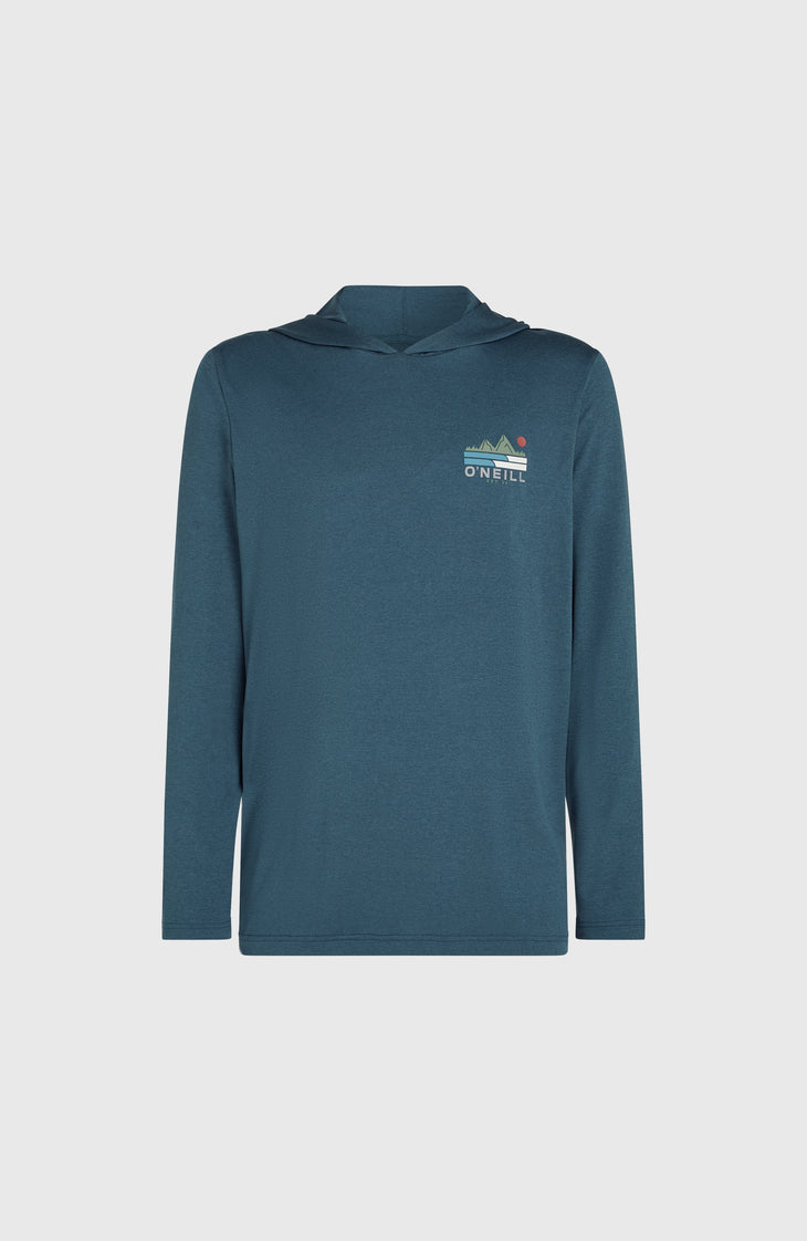 O'Neill TRVLR Series UPF Langarmshirt mit Kapuze | Midnight Navy