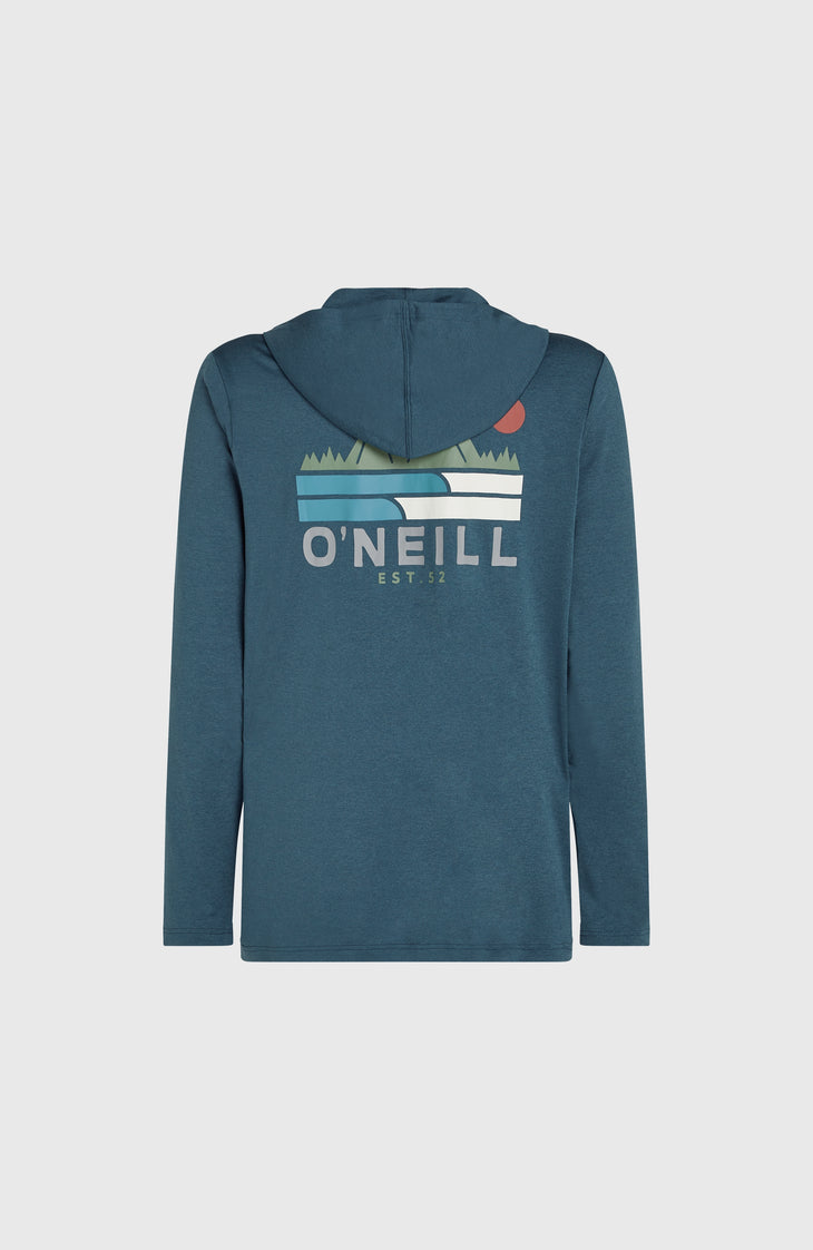 O'Neill TRVLR Series UPF Langarmshirt mit Kapuze | Midnight Navy
