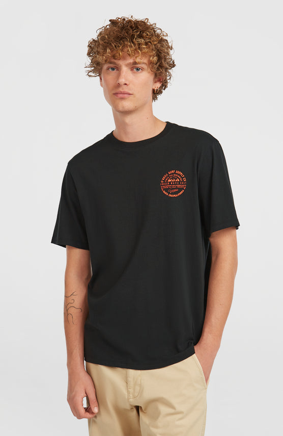Chest-Print T-Shirt | Black Out