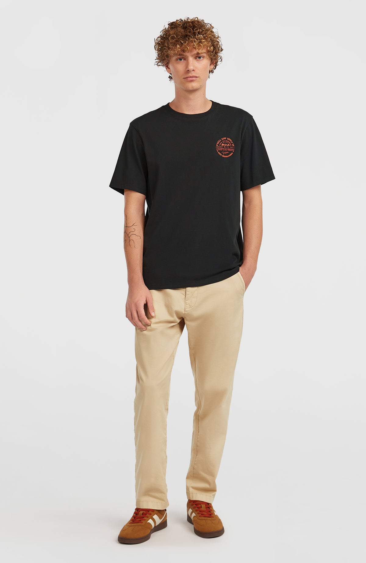 Chest-Print T-Shirt | Black Out
