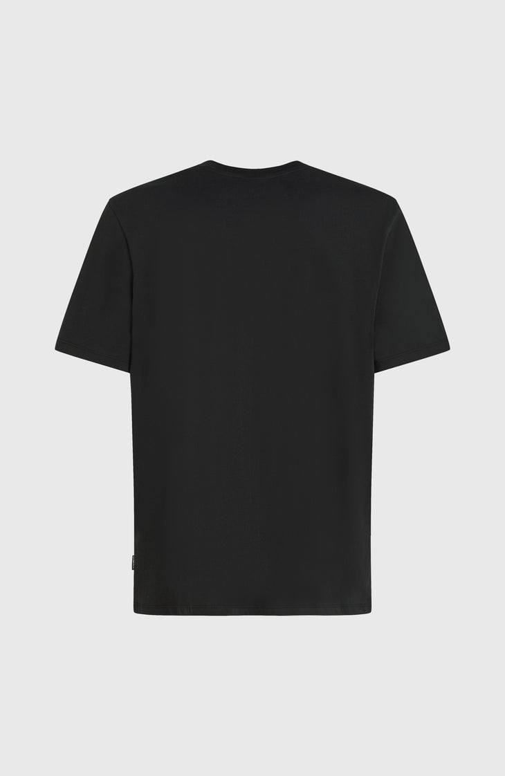 Chest-Print T-Shirt | Black Out