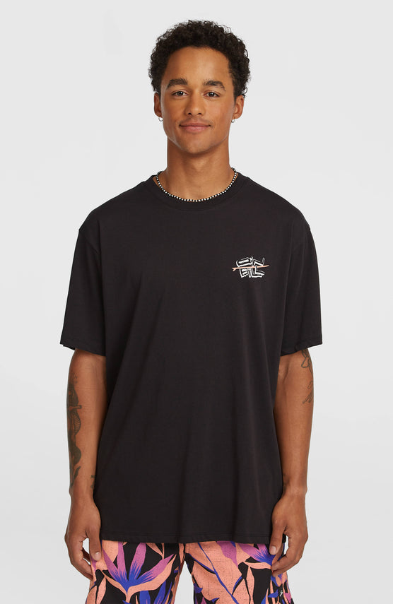 O'Neill Retro Back-Print T-Shirt | Black Out
