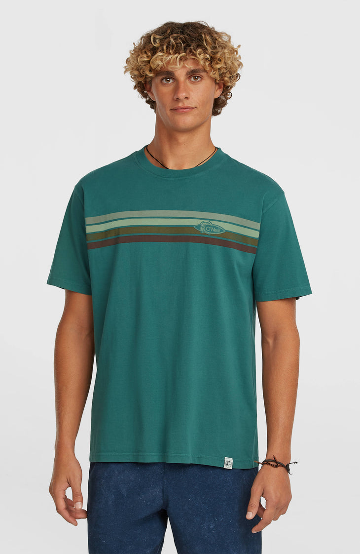 O'Riginals Front-Stripe T-Shirt | Botanical Heat