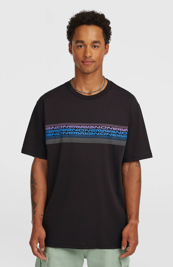 O'Neill Logo Stripe T-Shirt | Black Out