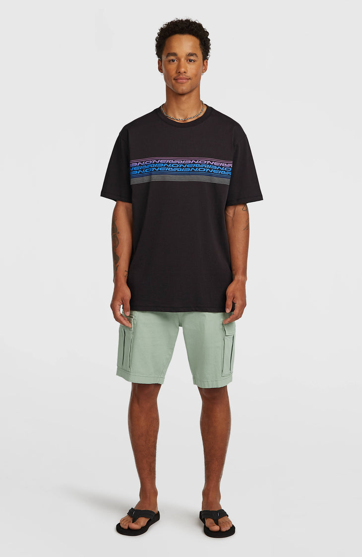 O'Neill Logo Stripe T-Shirt | Black Out