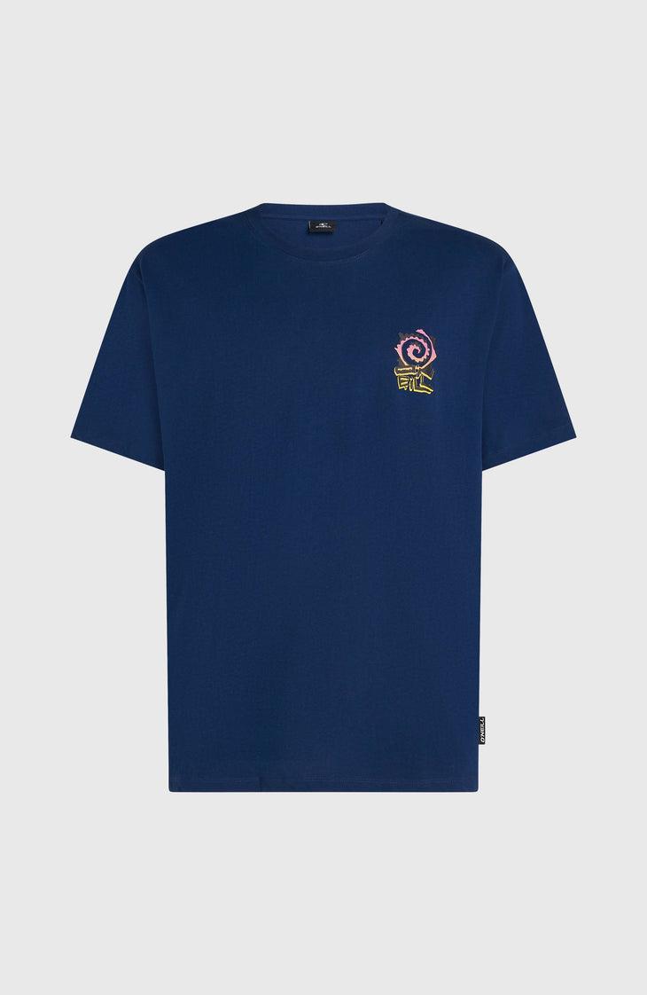 Chest-Print T-Shirt | English Evening