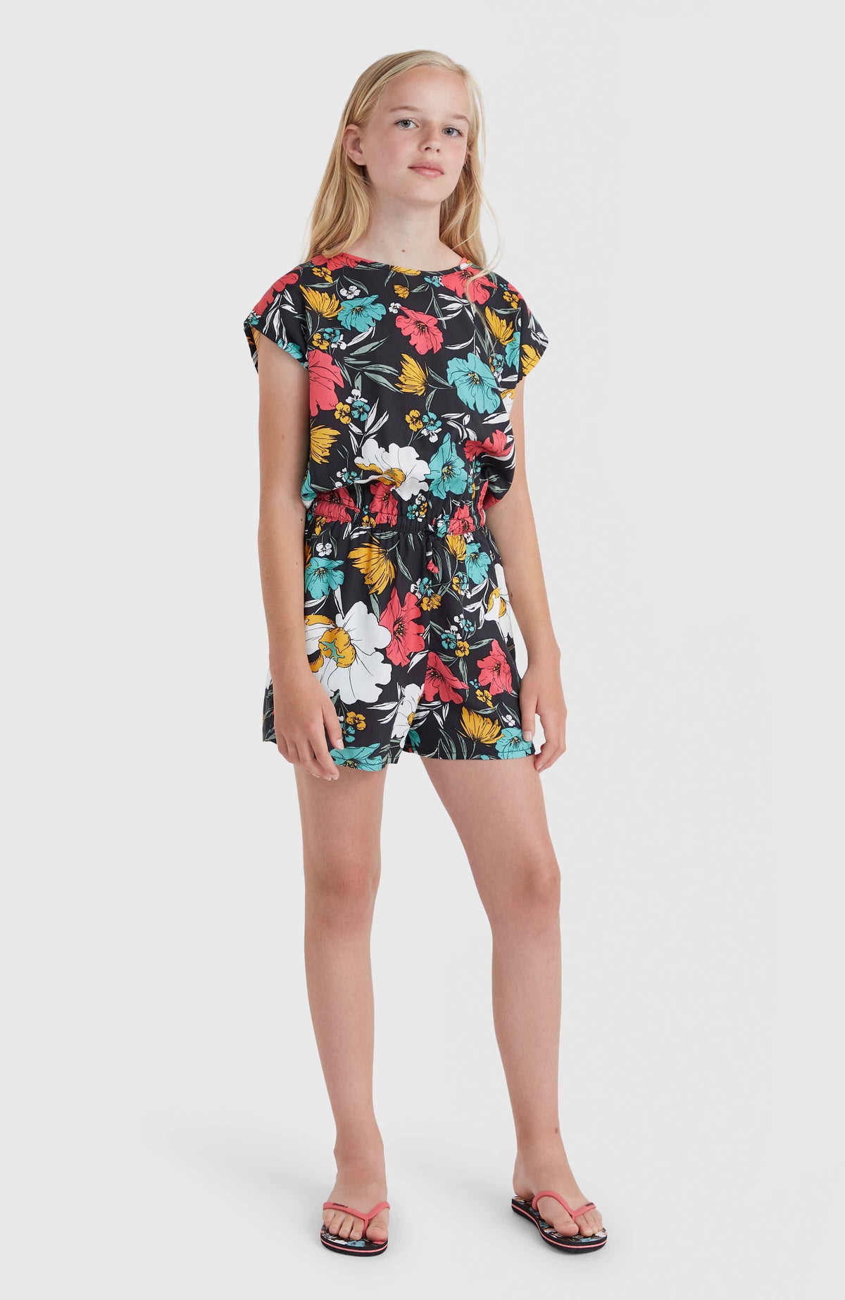 Talia Playsuit | Black/Blue Bluemchen