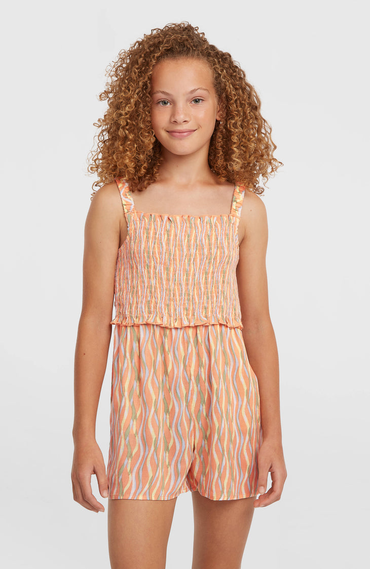 O'Neill Woven Playsuit | Funky Peach Swirly