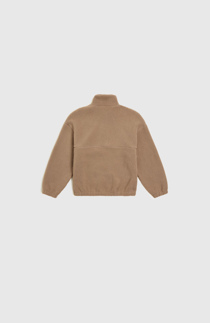 Flauschige Fleecejacke mit Reißverschluss | Concrete