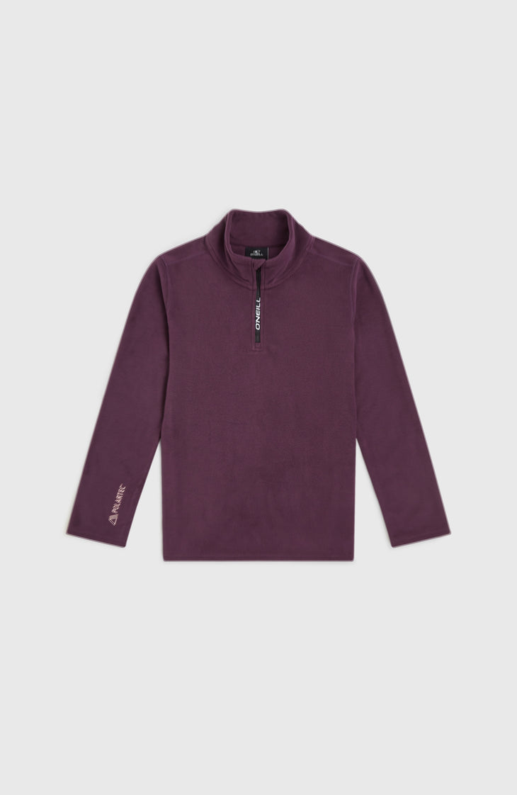 Jack's Polartec® 100 Fleecepullover mit Halbreißverschluss | Aubergine
