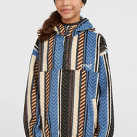 Superfleece Hoodie mit Halbreißverschluss | Blue Vintage O'Neill Stripe