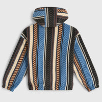 Superfleece Hoodie mit Halbreißverschluss | Blue Vintage O'Neill Stripe