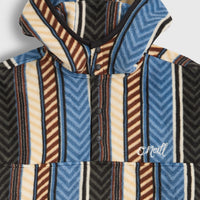 Superfleece Hoodie mit Halbreißverschluss | Blue Vintage O'Neill Stripe