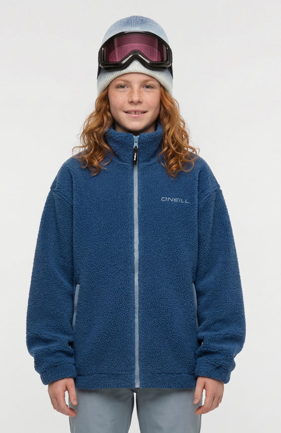 Flauschige Fleecejacke mit Reißverschluss | Regal Blue