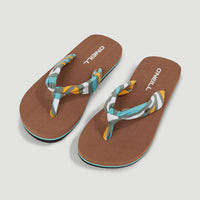 Ditsy Sun Sandalen | Blue Rainbow Stripe