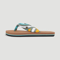 Ditsy Sun Sandalen | Blue Rainbow Stripe