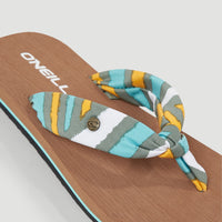 Ditsy Sun Sandalen | Blue Rainbow Stripe