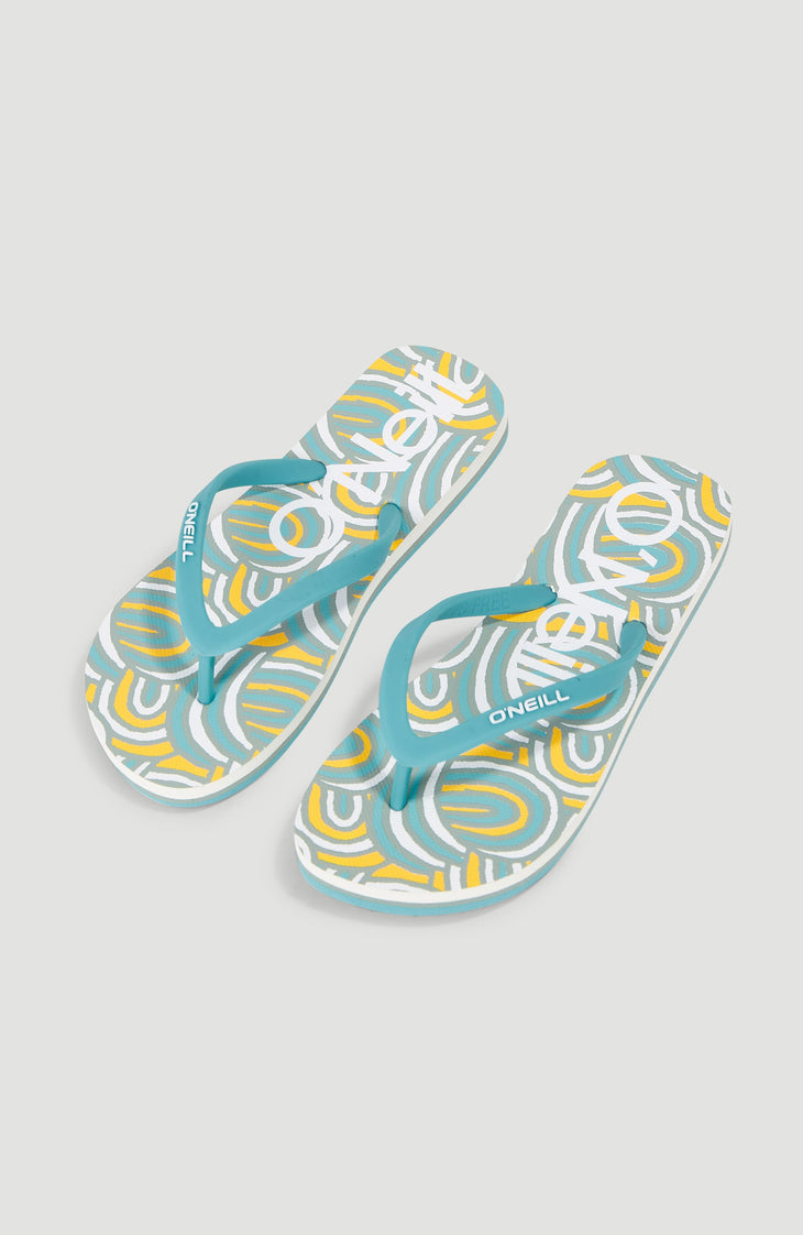 Profile Graphic Sandalen | Blue Rainbow Stripe