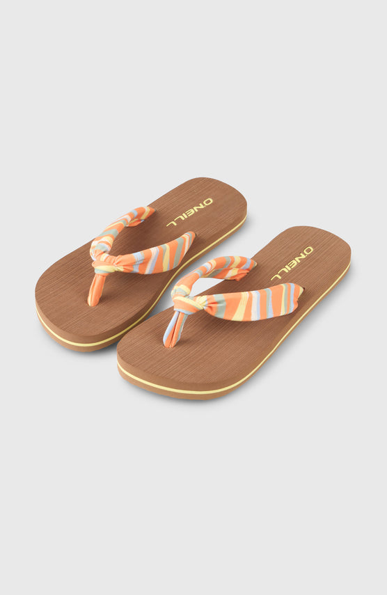 Ditsy Sun Sandalen | Funky Peach Swirly