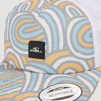 Flood Trucker Cap | Blue Rainbow Stripe