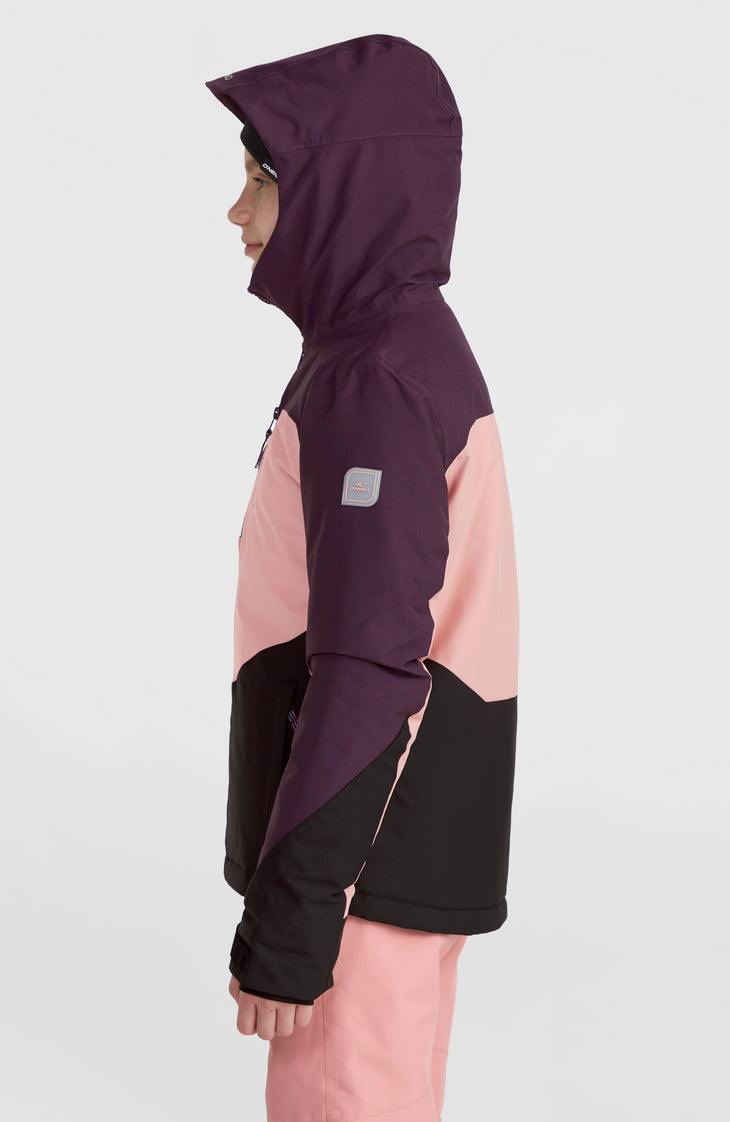 Carbonite Skijacke | Aubergine Colour Block