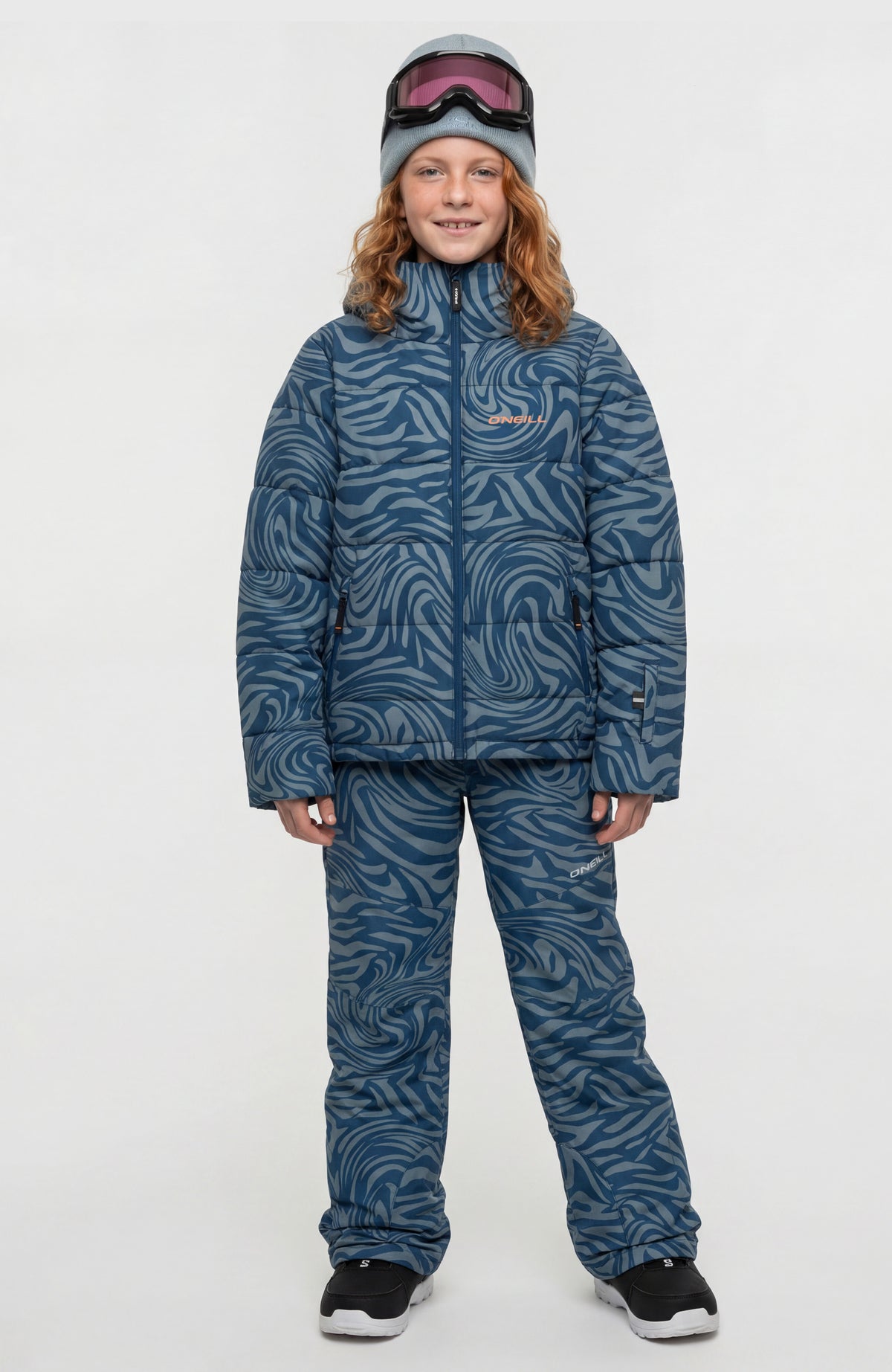 Gesteppte FWC'Cruz Skijacke | Blue Swirl Zebra