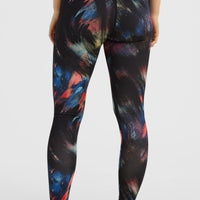 Outdoor Active High-Waist Leggings | Black Future Fade