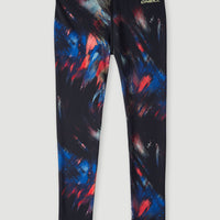 Outdoor Active High-Waist Leggings | Black Future Fade