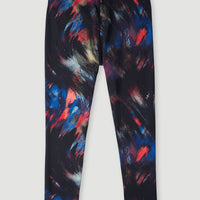 Outdoor Active High-Waist Leggings | Black Future Fade