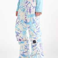 Star Printed Skihose | Pink Tie Dye