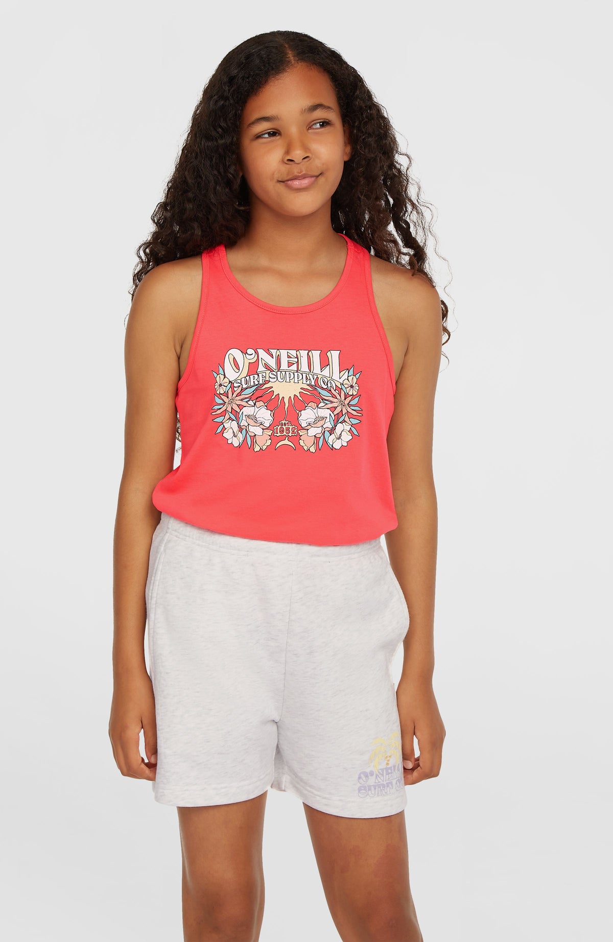 Heart Sweatshorts | White Melange