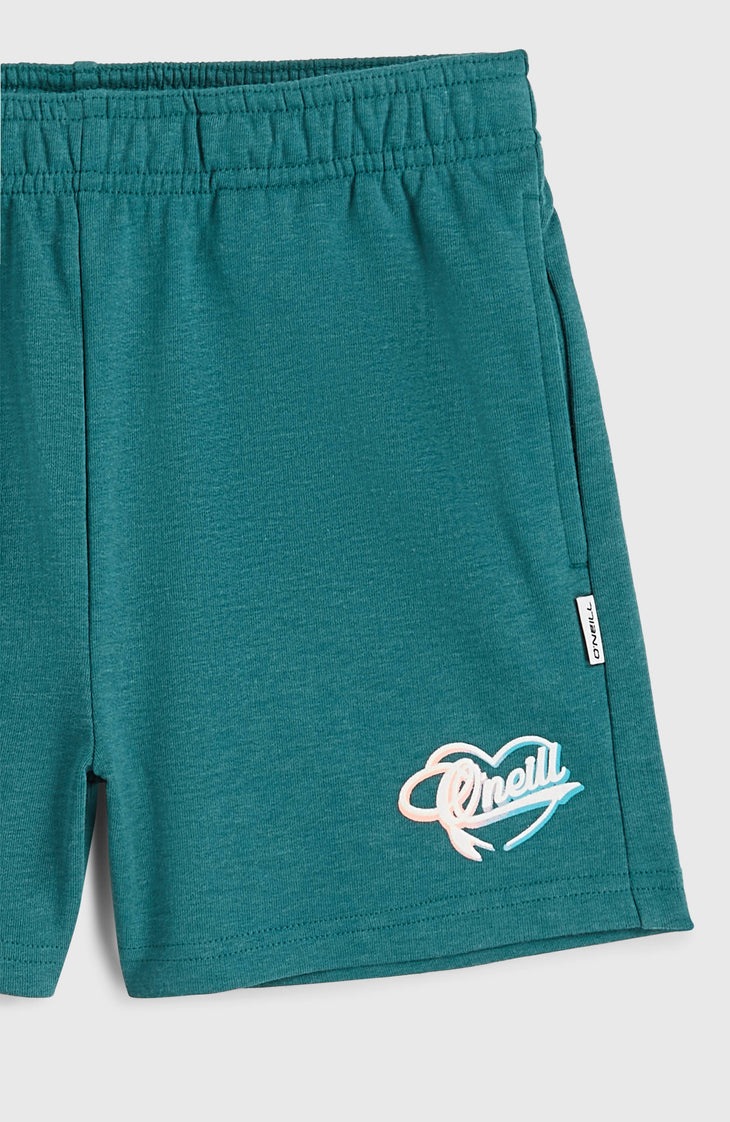 Essentials Script Sweatshorts | Botanical Heat