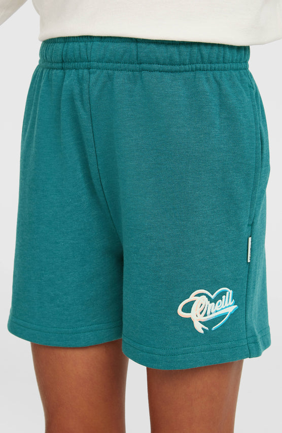 Essentials Script Sweatshorts | Botanical Heat