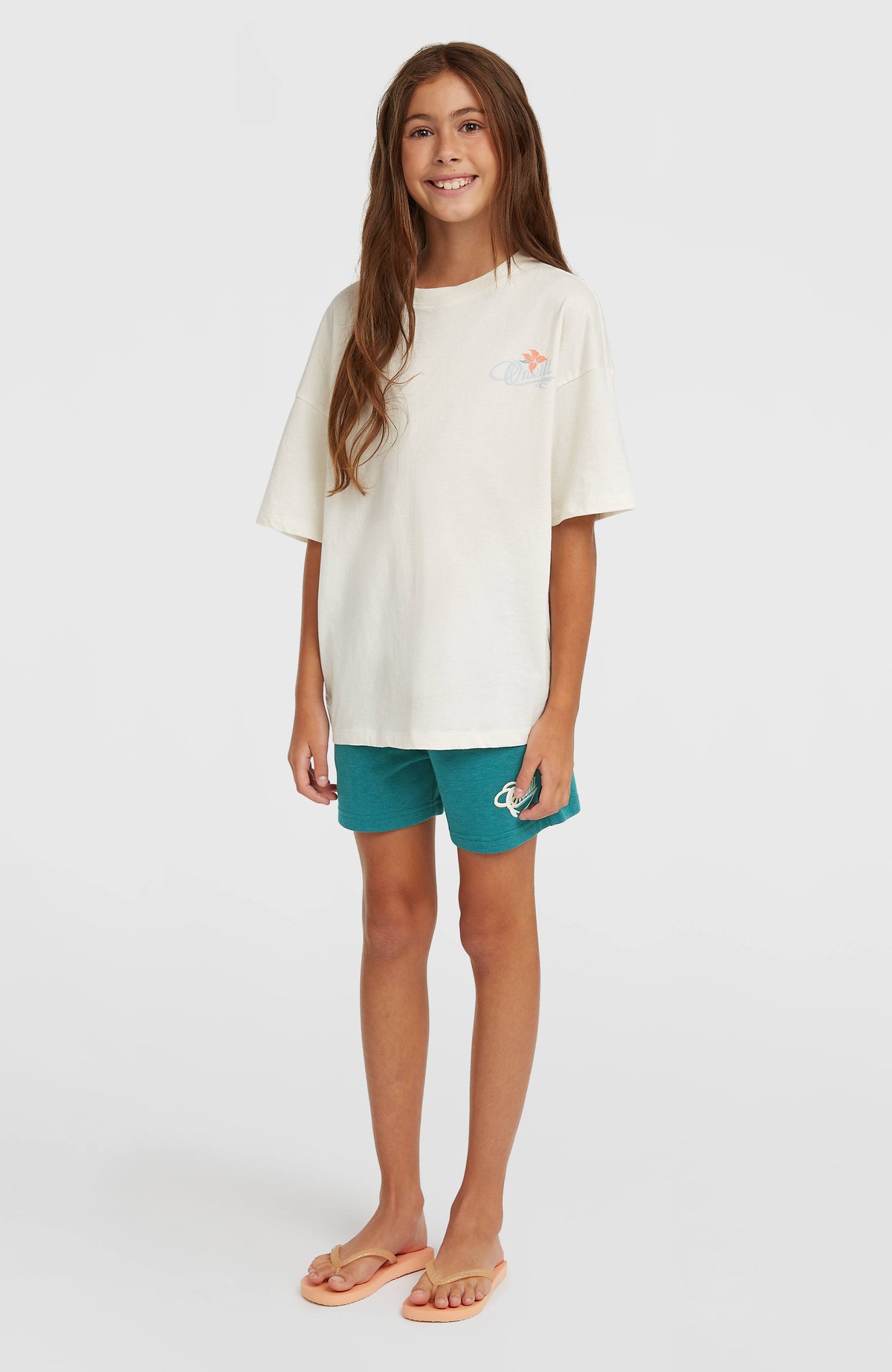 Essentials Script Sweatshorts | Botanical Heat