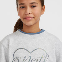 Essentials Crew Sweatshirt | White Melange